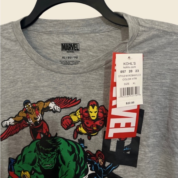 Marvel NWT Long Sleeve Graphic Tee Men’s XL - Picture 2 of 3